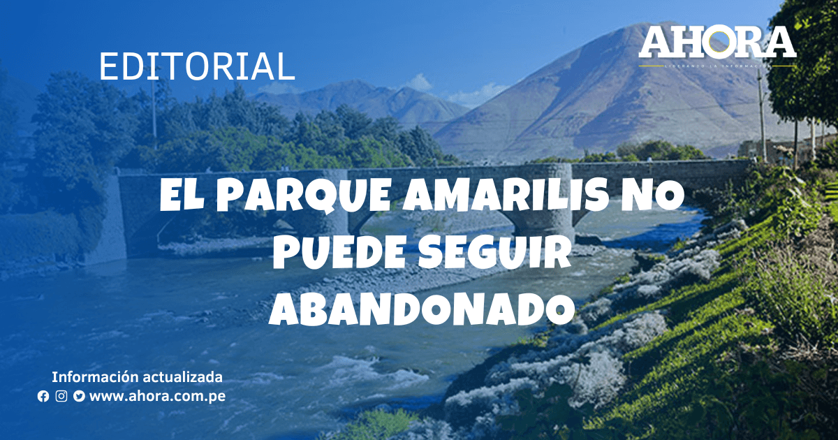 El parque Amarilis no puede seguir abandonado