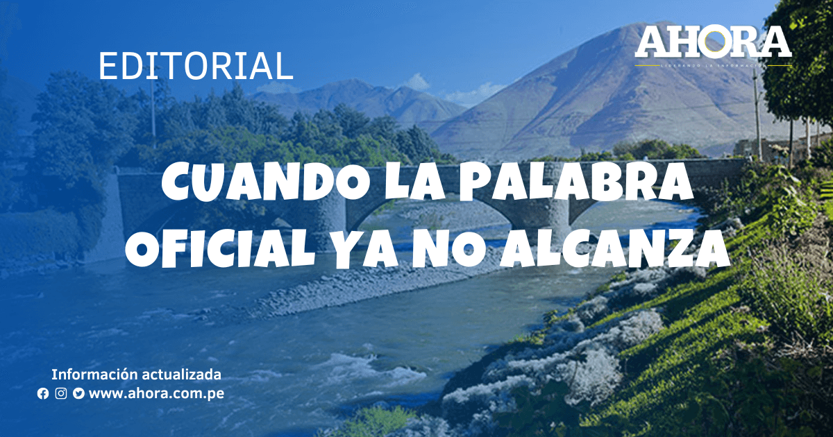 Cuando la palabra oficial ya no alcanza