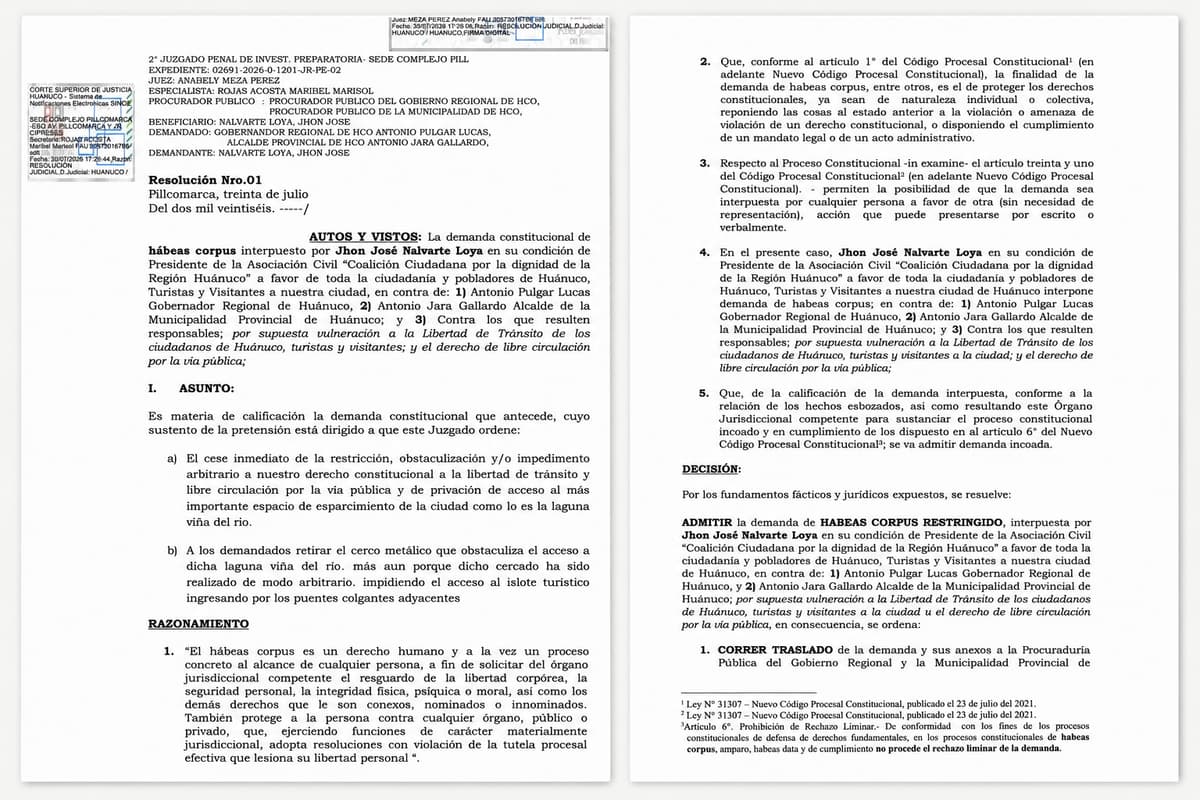 Juzgado admite hábeas corpus y pone bajo revisión el cerco de Viña del Río