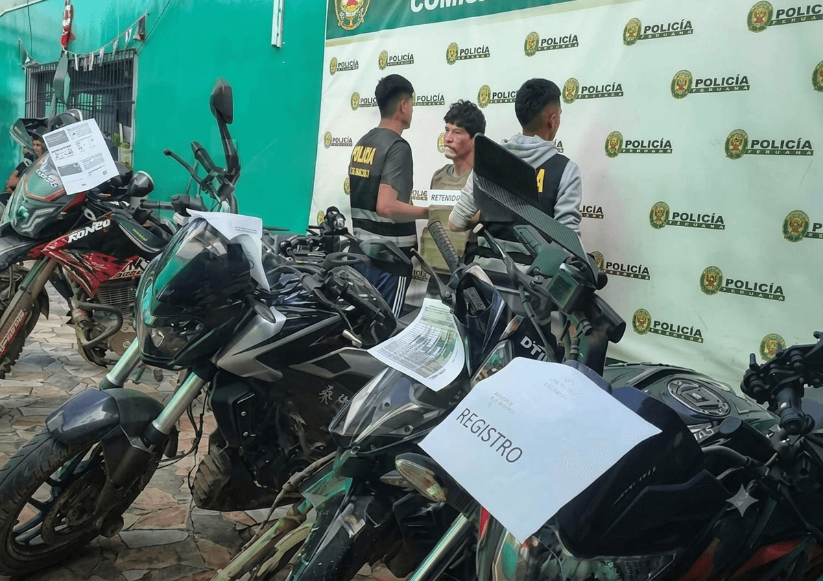 Policía recupera cinco motocicletas robadas y detiene a presunto receptador