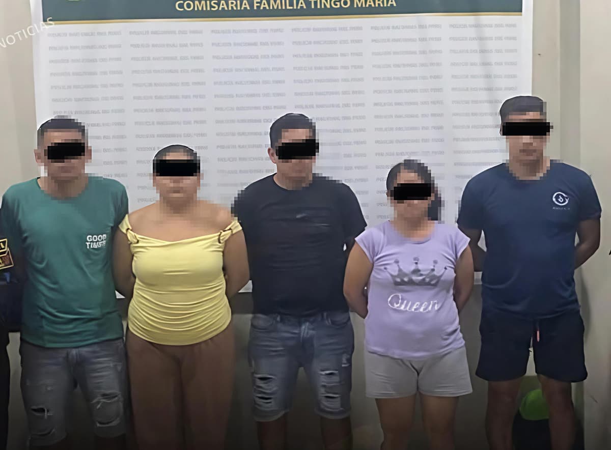 Cinco detenidos tras altercado familiar que dejó varios lesionados en Tingo María