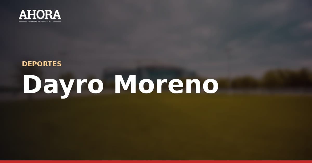 Dayro Moreno: "En estos momentos el fútbol no pasaría por la cabeza de nosotros"