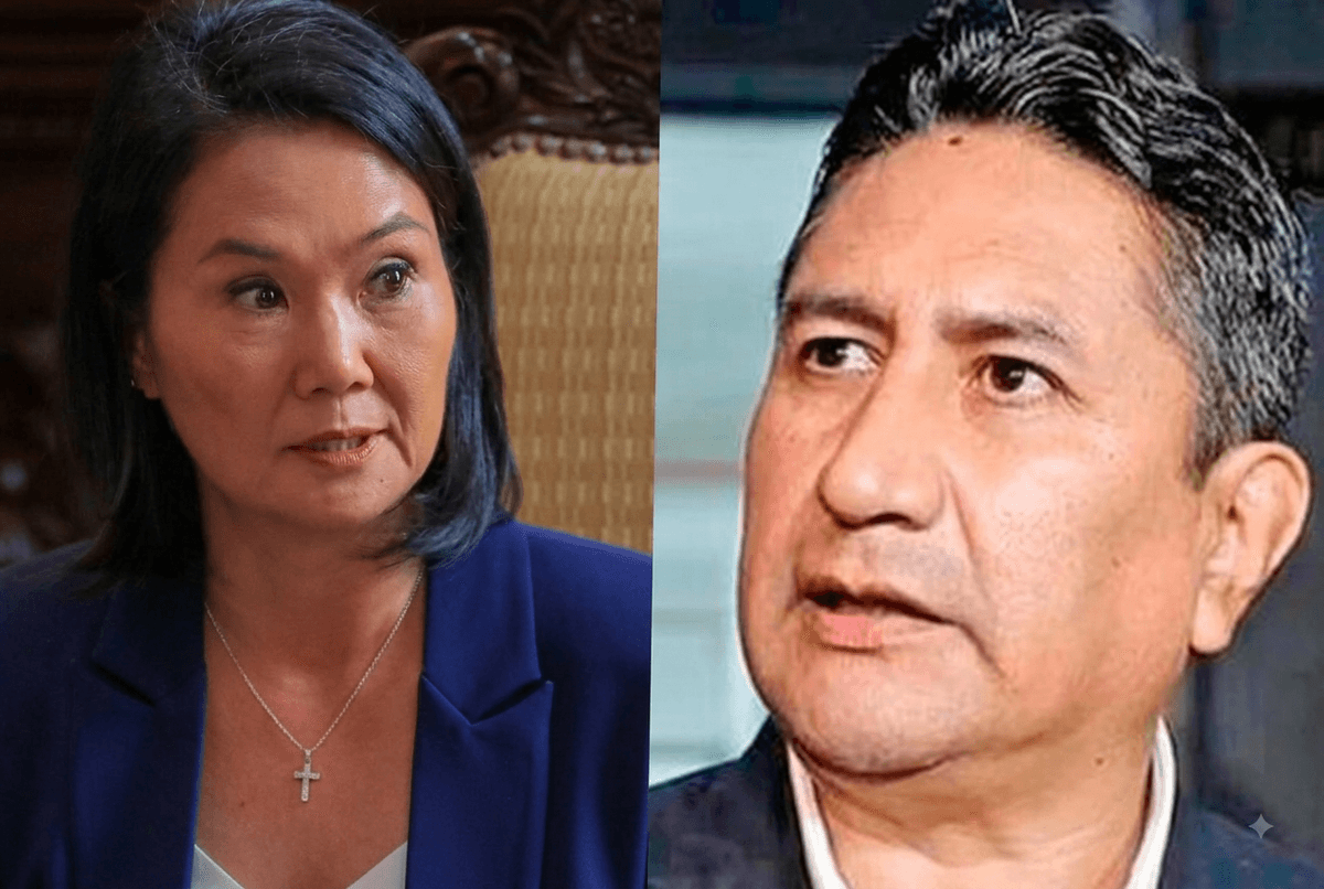 Keiko Fujimori cuestiona a Vladimir Cerrón por no enfrentar a la justicia