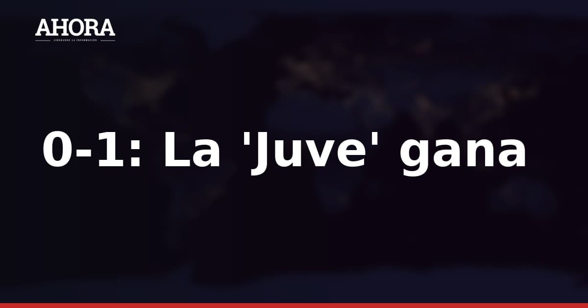 Juventus vence 1-0 al Frosinone en su debut en la Serie A