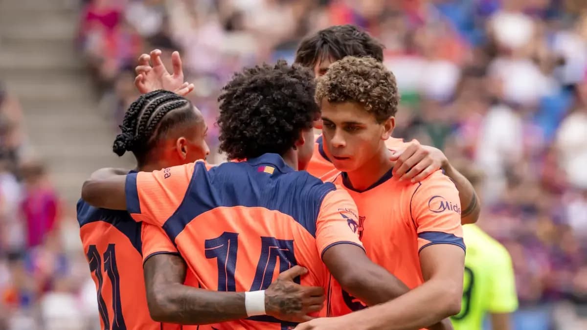 Hamza Abdelkarim se reivindica como el Pichichi de la pretemporada del Barça ante el Basilea