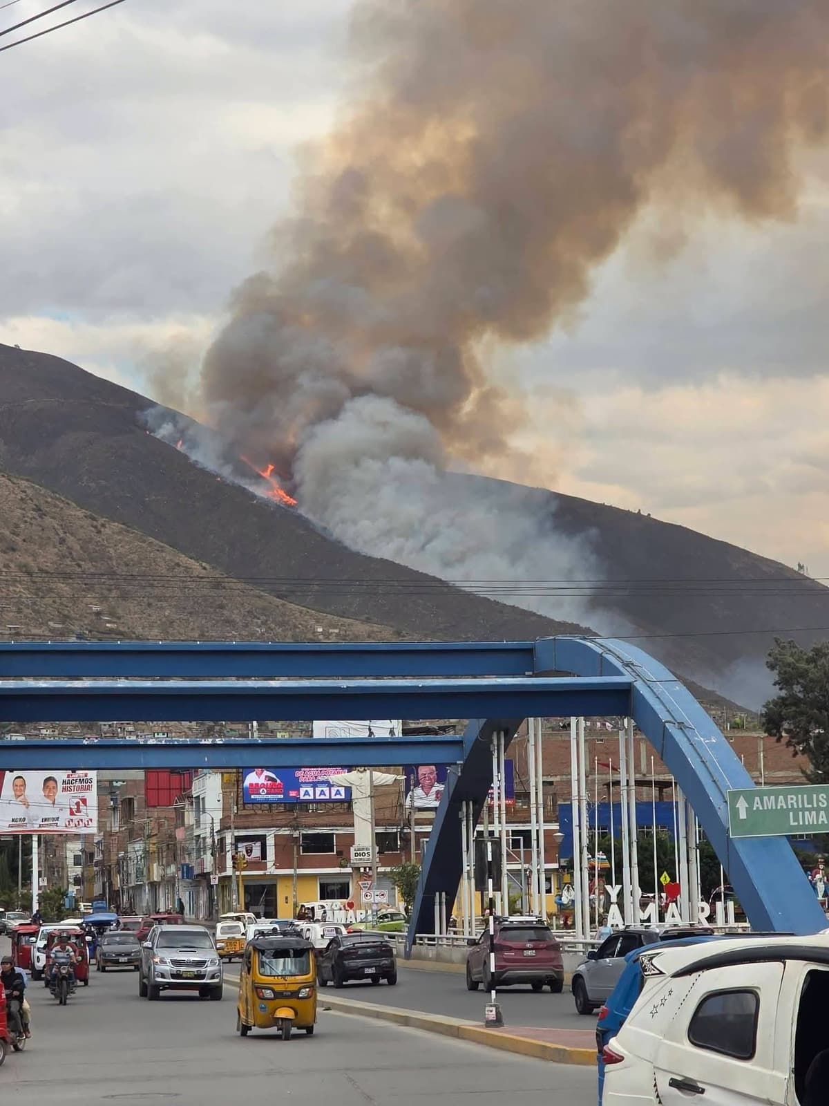 Incendio forestal en Pacán deja 15 hectáreas de cobertura vegetal afectadas, según reporte preliminar