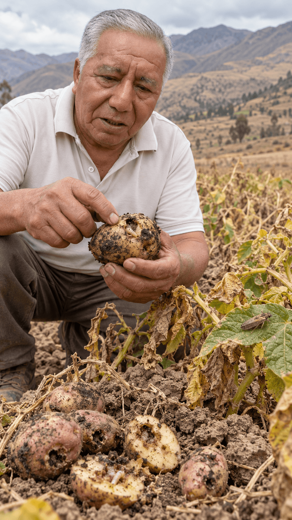 Sequía hasta diciembre y polilla guatemalteca ponen en riesgo papa de Huánuco; Alejandro Mendoza