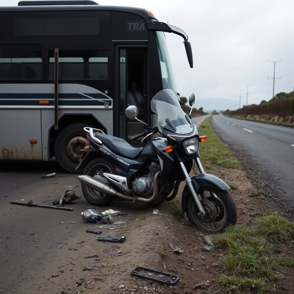 Estudiante de SENATI fallece al chocar su mototaxi contra un bus en Acolla