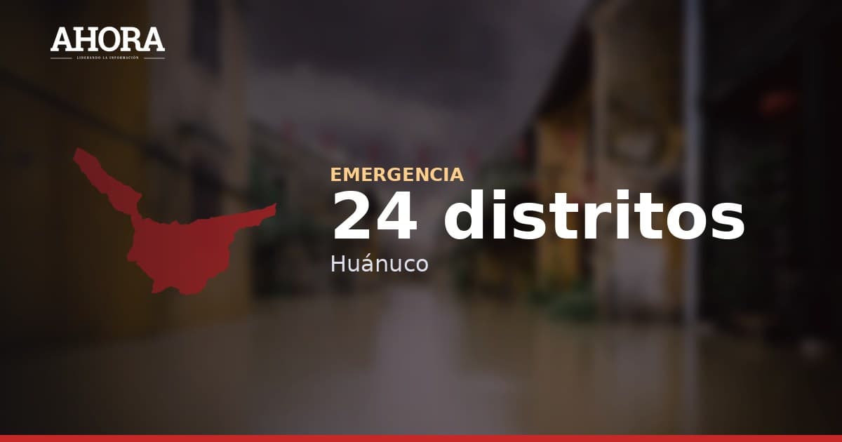 Gobierno declara en emergencia 24 distritos de Huánuco por déficit hídrico