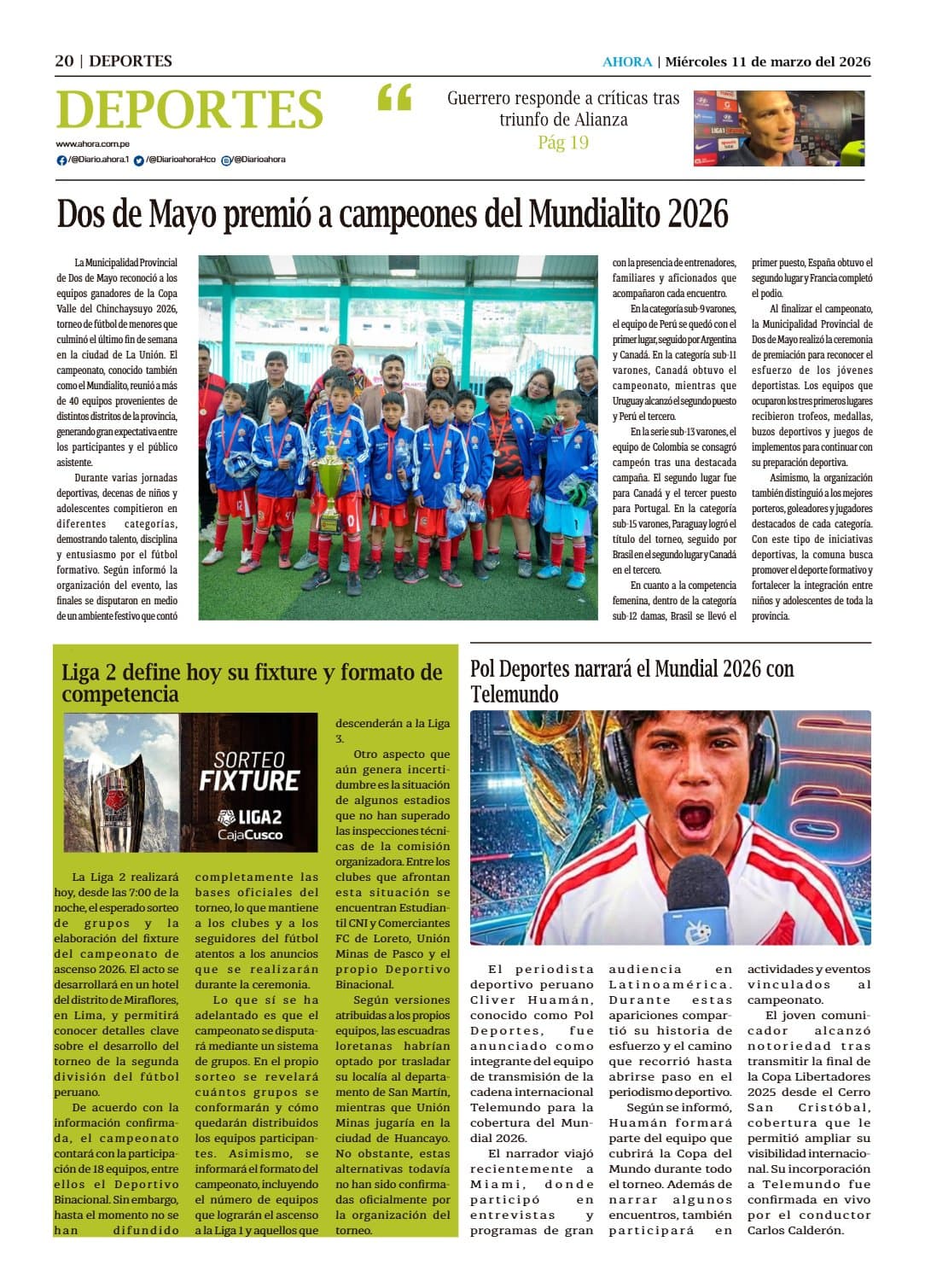 Portada del día