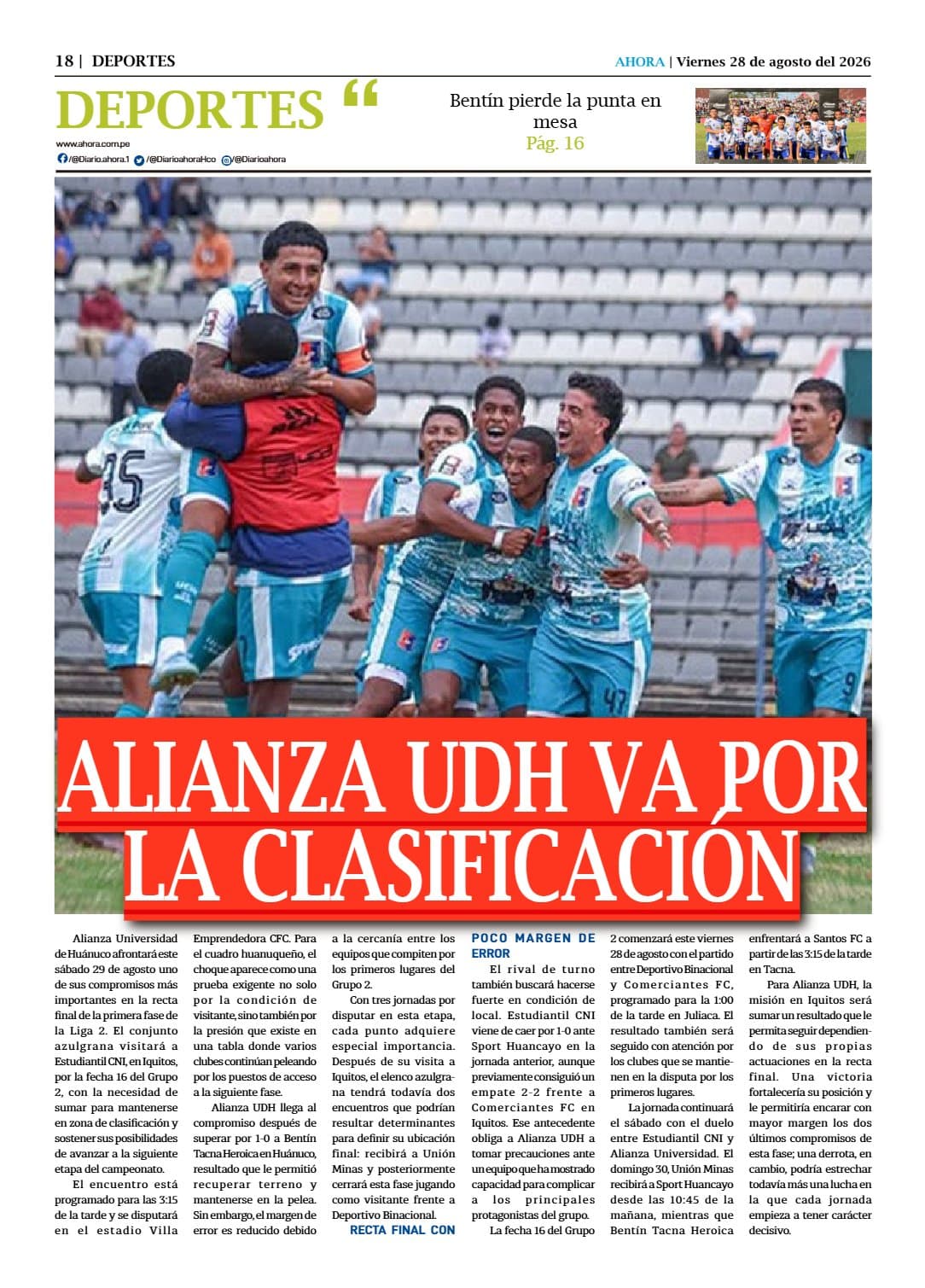Portada del día