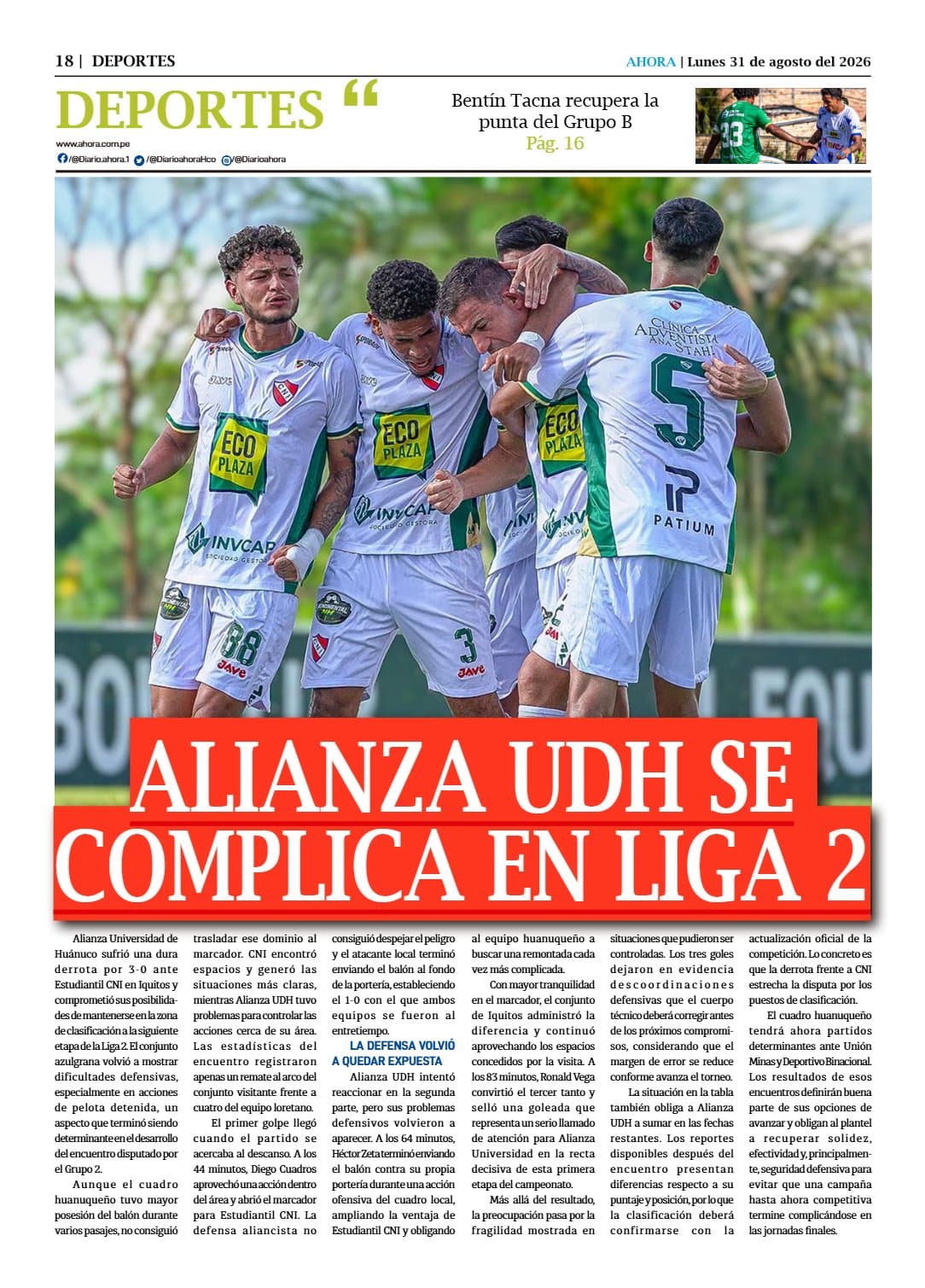 Portada del día