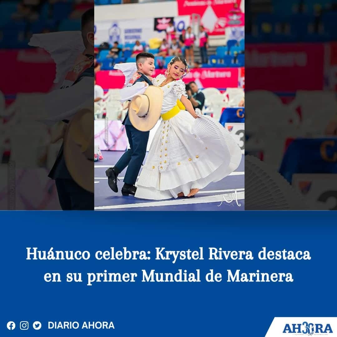 Huánuco celebra: Krystel Rivera destaca en su primer Mundial de Marinera