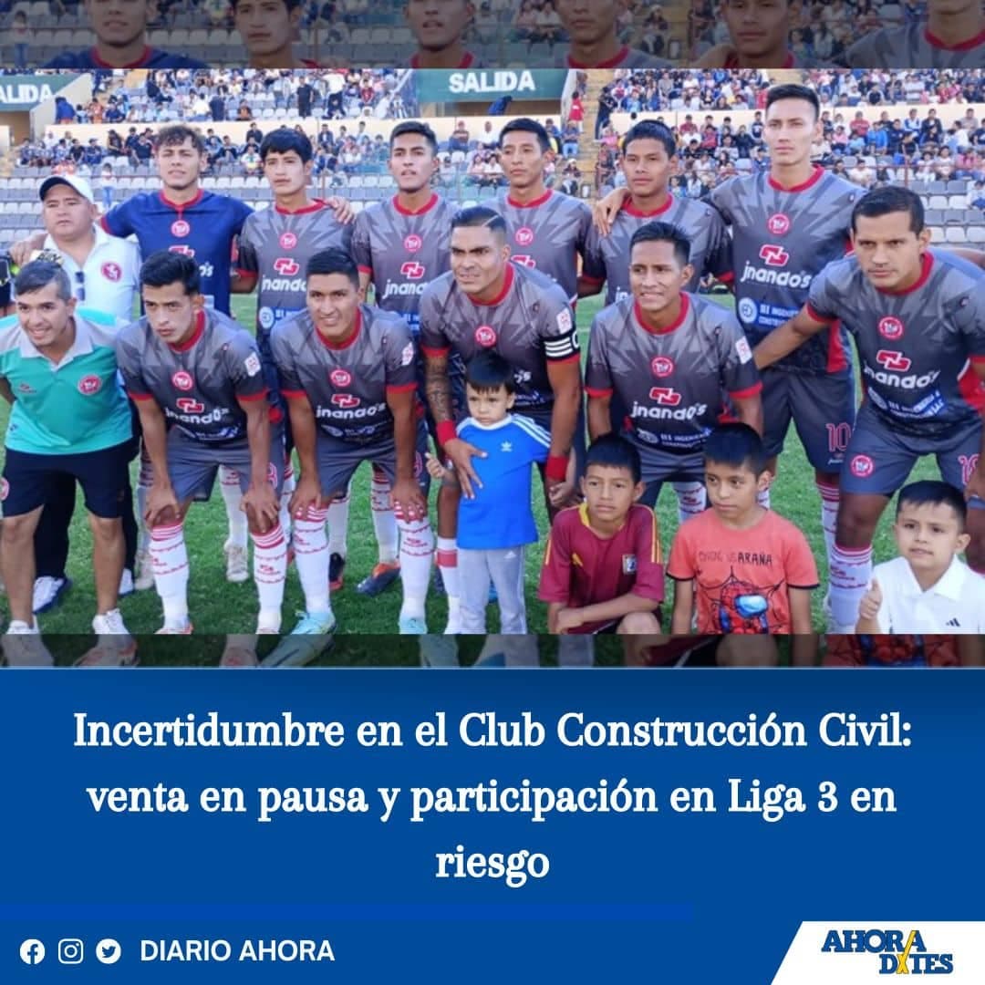 Incertidumbre en el Club Construcción Civil: venta en pausa y participación en Liga 3 en riesgo