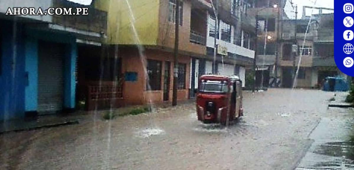 Lluvias intensas se prevén en la selva peruana este fin de semana