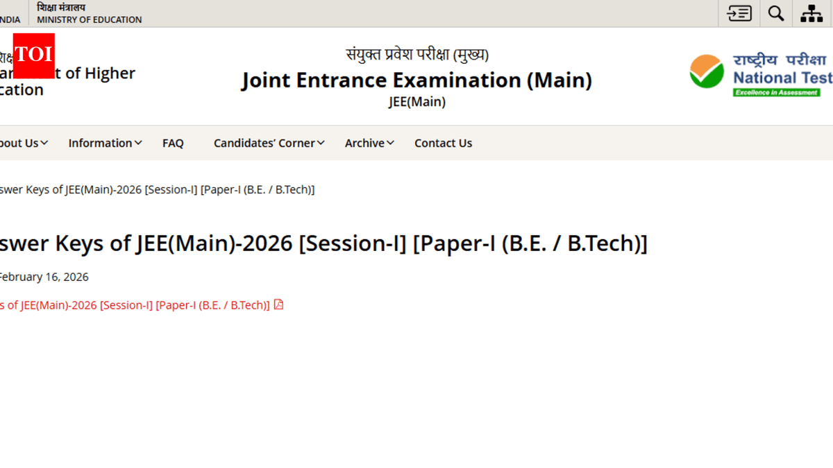 JEE Main 2026: Publicada clave final sesión 1, resultados pronto