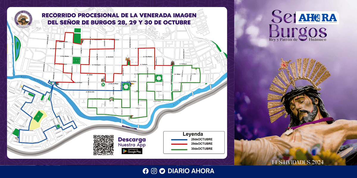 Hermandad del Señor de Burgos Presenta el Programa de Festividades 2024 en Huánuco