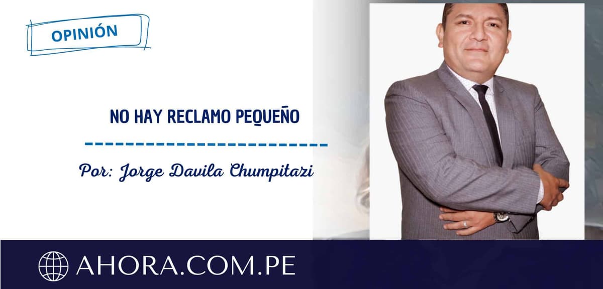 NO HAY RECLAMO PEQUEÑO