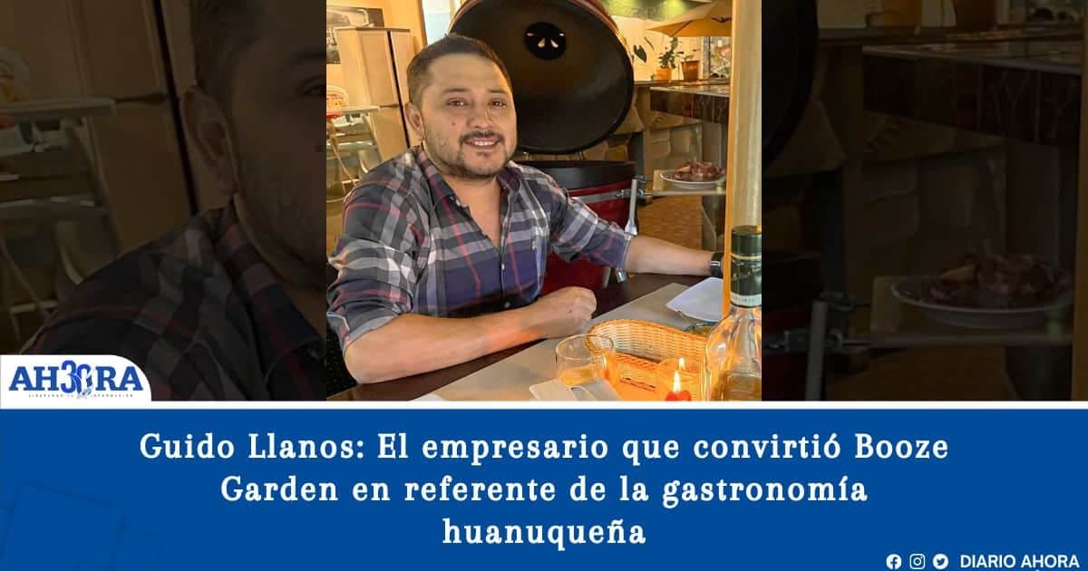 Guido Llanos: El empresario que convirtió Booze Garden en referente de la gastronomía huanuqueña