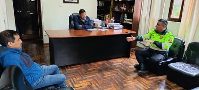Nuevo comisario coordina acciones de seguridad ciudadana en Huariaca
