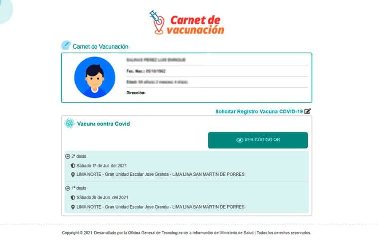 El certificado de exención de vacunación