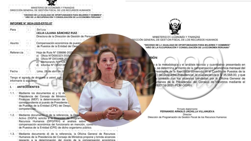 Presidenta Dina Boluarte se pronuncia ante el país sobre economía luego de conocerse posible subida de su remuneración