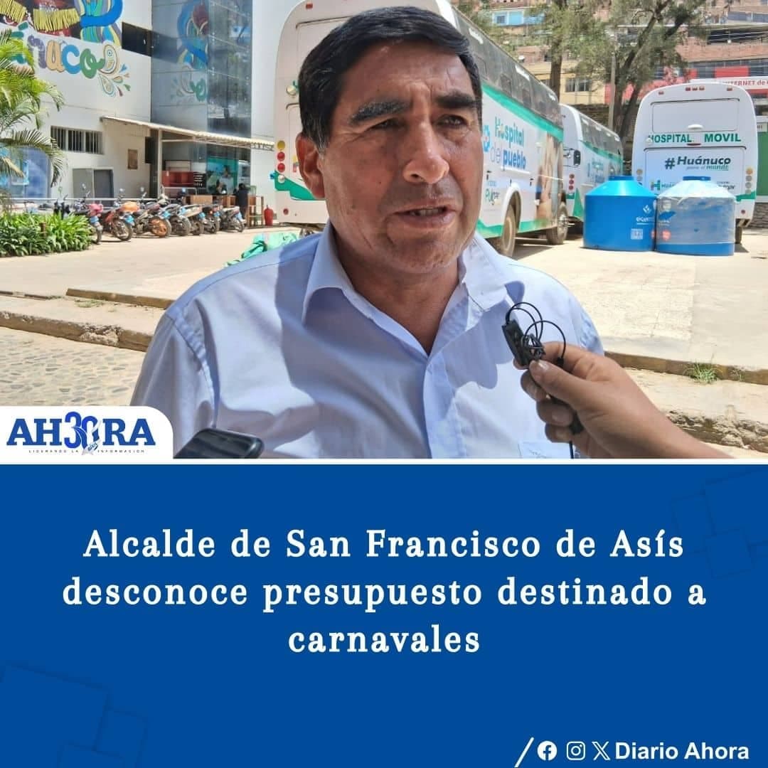 Alcalde de San Francisco de Asís desconoce presupuesto destinado a carnavales