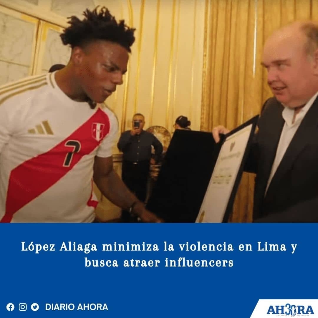 López Aliaga minimiza la violencia en Lima y busca atraer influencers