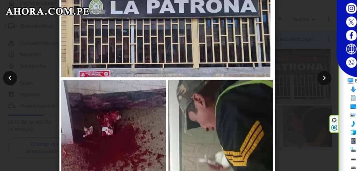 Agresión a Policía Municipal durante clausura de restaurante en Yanacancha