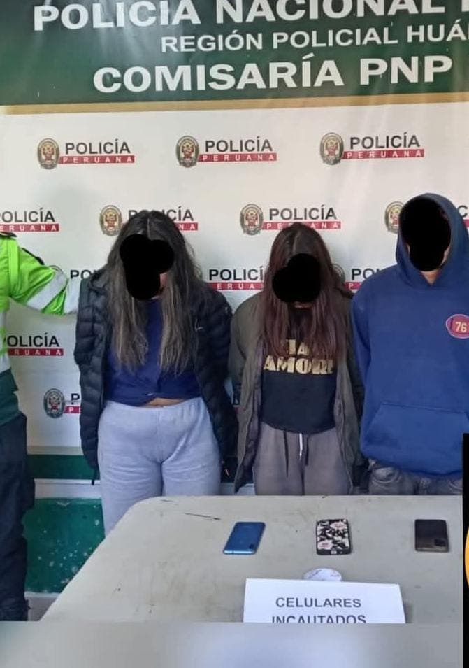 Detenidos por presunto hurto de celulares en fiesta de Huarichaca