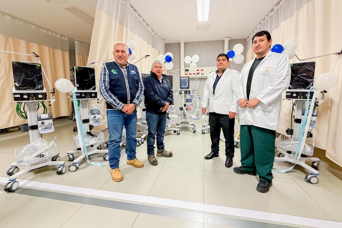 Gorehco entrega 12 respiradores a UCI del Hospital Valdizán para pacientes críticos