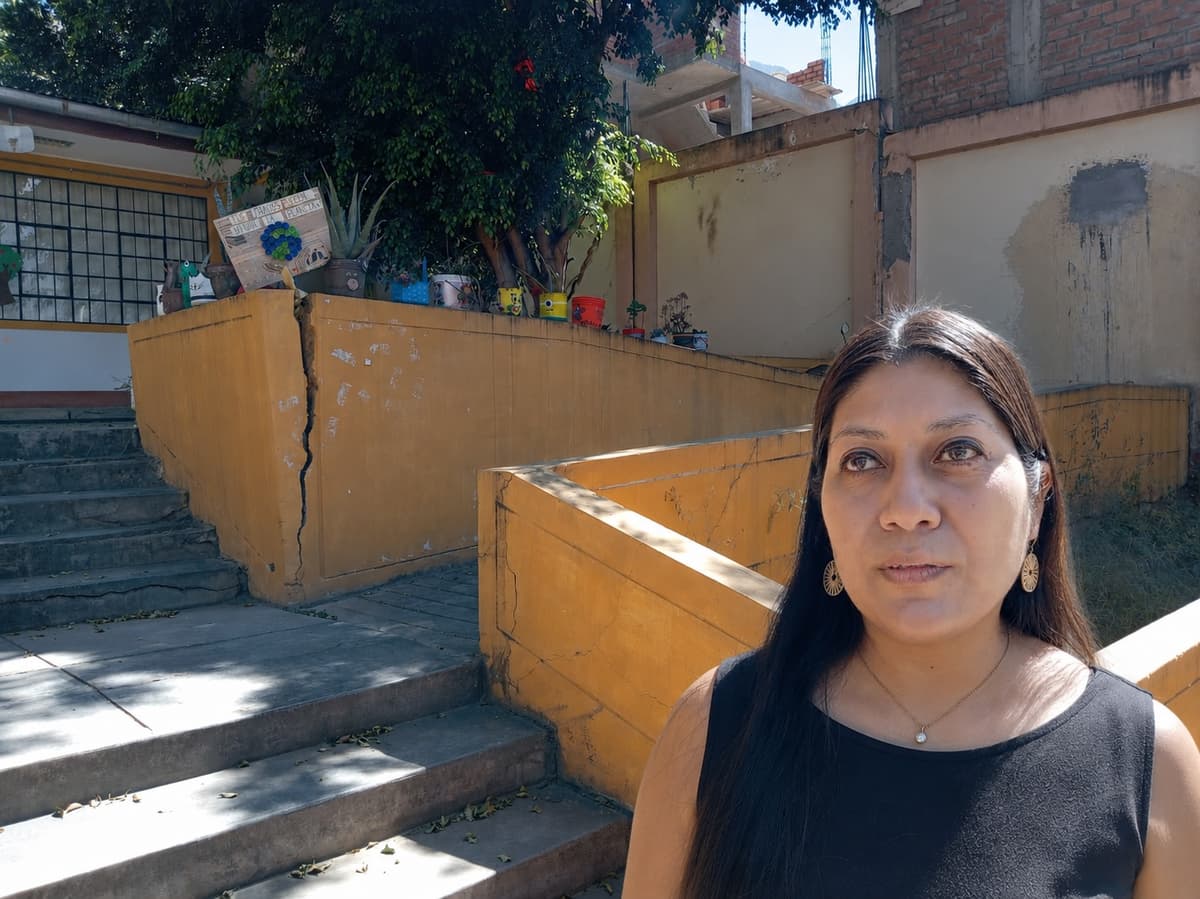 Niños siguen en clases en el Jardín 223 de Colpa Baja pese a grietas; inspección fiscal fue suspendida