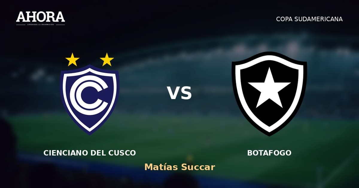Matías Succar anota histórico hat-trick en el 6-1 de Cienciano sobre Botafogo