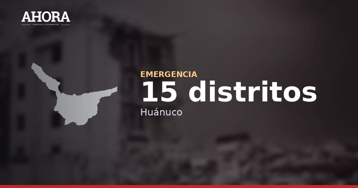 Gobierno declara emergencia por déficit hídrico en distritos de Huánuco y otras 15 regiones