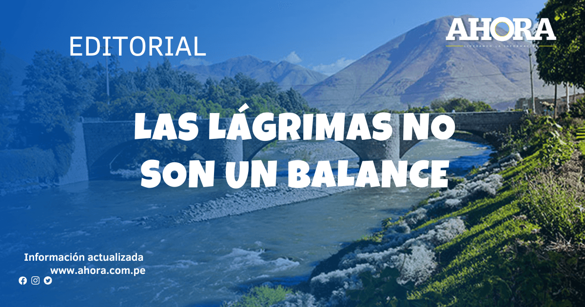 Las lágrimas no son un balance