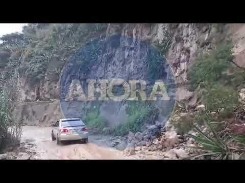 Derrumbe afecta canales que abastecen planta de agua potable en Huánuco