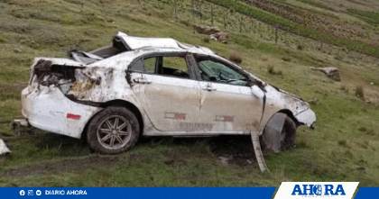 Auto se despista y cae a abismo en Santa Ana de Tusi