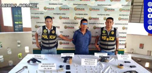 Detenido en Huamalíes por posesión ilegal de armas y municiones