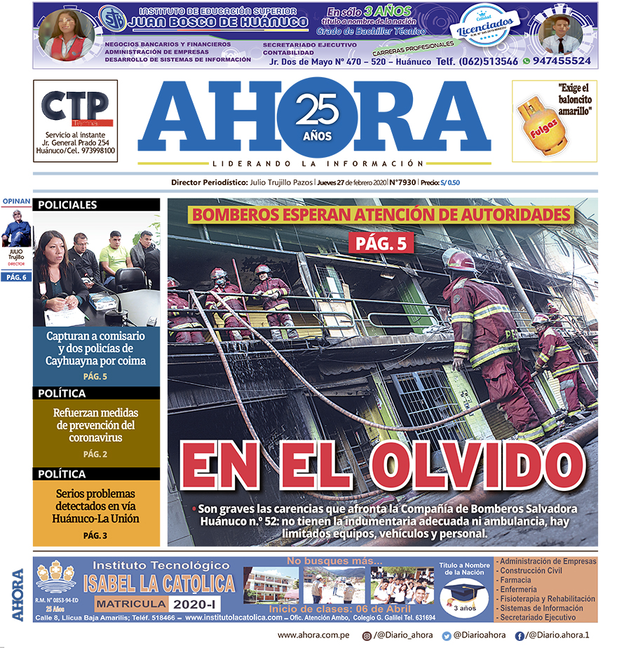 Edición digital Diario Ahora 27-02-20