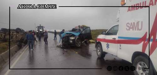 Exceso de velocidad cobra dos vidas en fatal accidente vial en Cerro de Pasco