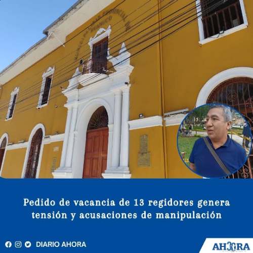 Pedido de vacancia de 13 regidores genera tensión y acusaciones de manipulación