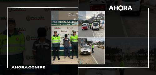 Huánuco: Tres personas fueron detenidas durante operativo policial de fin de semana