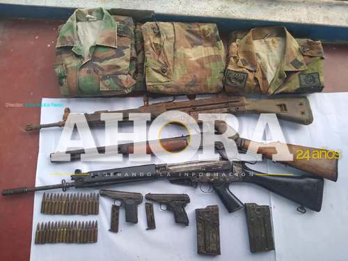 Recuperan armas de Sendero Luminoso en LP