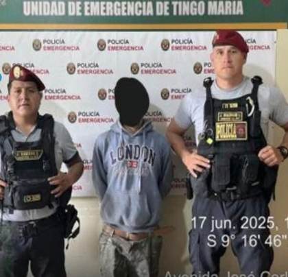 Detienen a sujeto con orden de captura por hurto agravado en Rupa Rupa