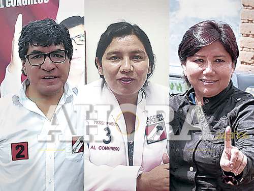Resultados al 100 % de ONPE oficializa a los tres congresistas
