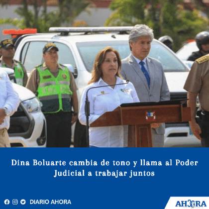 Dina Boluarte cambia de tono y llama al Poder Judicial a trabajar juntos