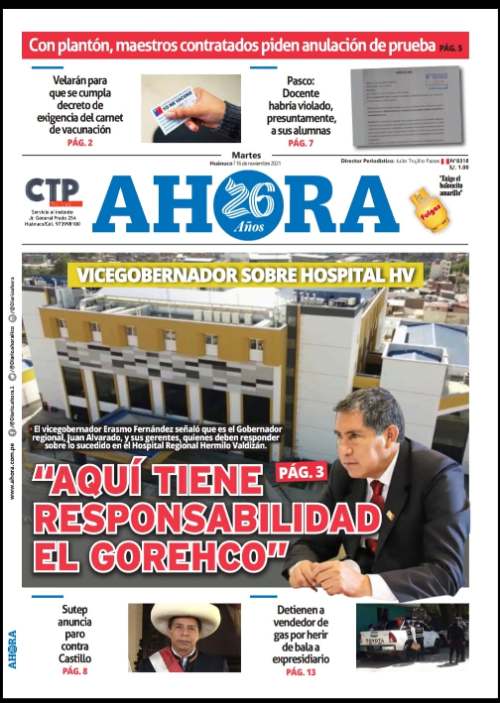 Edición Digital Diario Ahora 12/11/2021
