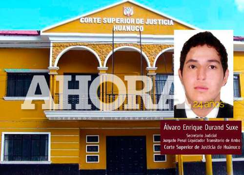Suspenden a secretario judicial de Ambo por pedir coima