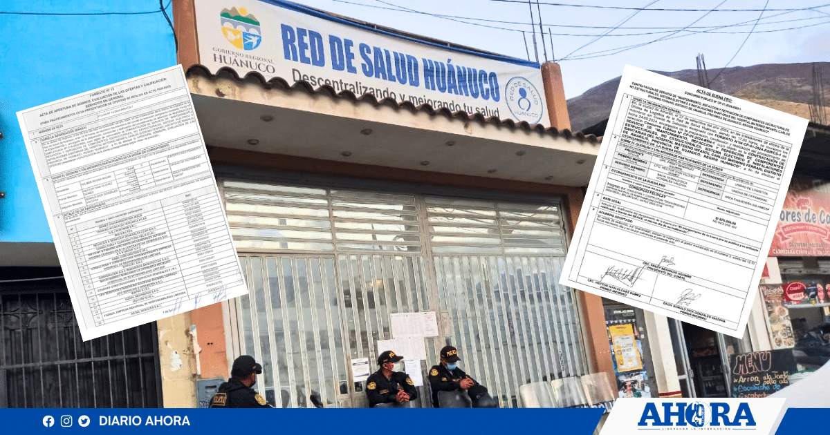 Denuncian direccionamiento y sobrevaloración en licitaciones del Gobierno Regional de Huánuco