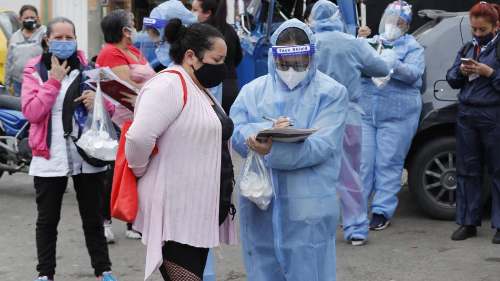 Colombia reporta 10 mil casos diarios de COVID-19